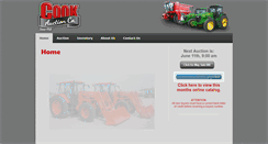 Desktop Screenshot of cookauctionco.com